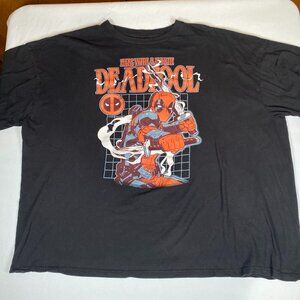 Marvel Deadpool Merc With A Mouth Men's T-Shirt XXL Black 100% Cotton